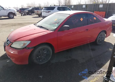 2004 Honda Civic Lx z USA, uszkodzony, nr VIN 1HGEM22564L081820